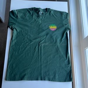 This is a forest green long sleeve tee from vans. This shirt is a size large.
